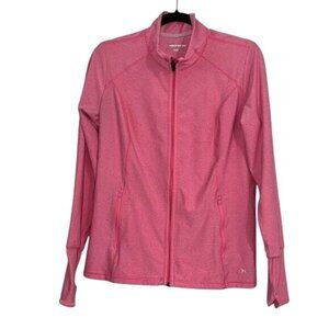 Xersion Jacket Womens Pink Running Workout Full Zip